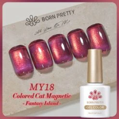 Fantasy Island Colored Cat Magnetic Gel Polish 10ml -Born Pretty Salon 60686 SXA 6