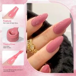 6 Colors Pink Gel Polish Set S01 Barely Beauty 7ml -Born Pretty Salon 60728 ZI 4