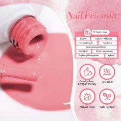 6 Colors Pink Gel Polish Set S01 Barely Beauty 7ml -Born Pretty Salon 60728 ZI 5