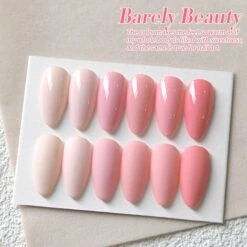 6 Colors Pink Gel Polish Set S01 Barely Beauty 7ml -Born Pretty Salon 60728 ZI 6