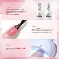 6 Colors Pink Gel Polish Set S01 Barely Beauty 7ml -Born Pretty Salon 60728 ZI 7