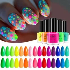 15 Colors Neon Symphony Nail Polish Set 6ml -Born Pretty Salon 60731 ZHU 2