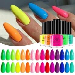 15 Colors Neon Symphony Nail Polish Set 6ml