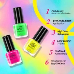 15 Colors Neon Symphony Nail Polish Set 6ml -Born Pretty Salon 60731 ZI 7