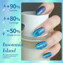 Blue Cat Magnetic Gel Polish MY26 Insomniac Island 15ml -Born Pretty Salon 60761 ZI 4