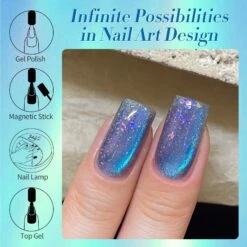Blue Cat Magnetic Gel Polish MY26 Insomniac Island 15ml -Born Pretty Salon 60761 ZI 5