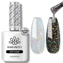 Mica Reflective Glitter Top Coat 15ml