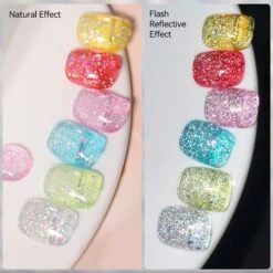 Mica Reflective Glitter Top Coat 15ml -Born Pretty Salon 60832 ZI 6