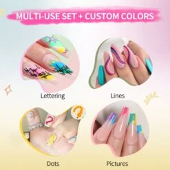 12 Colors Nail Art Pen Set 0.7mm -Born Pretty Salon 60851 ZI 4