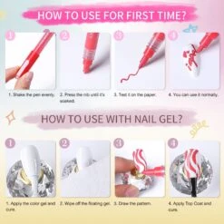 12 Colors Nail Art Pen Set 0.7mm -Born Pretty Salon 60851 ZI 8