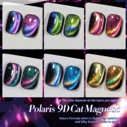 6 Colors 9D Cat Magnetic Gel Polish Set Polaris 7ml -Born Pretty Salon 60887 ZI 1