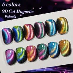 6 Colors 9D Cat Magnetic Gel Polish Set Polaris 7ml -Born Pretty Salon 60887 ZI 2