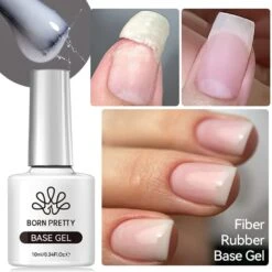 Fiber Rubber Base Gel FB01 Clear 10ml -Born Pretty Salon 60890 1 ZHU 2