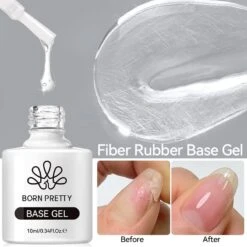 Fiber Rubber Base Gel FB01 Clear 10ml