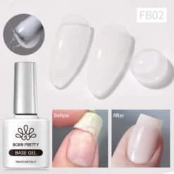 Fiber Rubber Base Gel FB02 Milky White 10ml