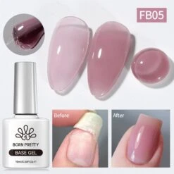 Fiber Rubber Base Gel FB05 Purplish Pink 10ml