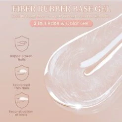 Fiber Rubber Base Gel FB04 Light Pink 10ml -Born Pretty Salon 60890 ZI 2 2
