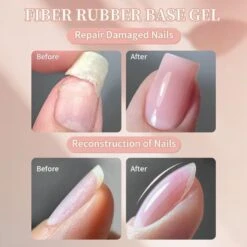 Fiber Rubber Base Gel FB04 Light Pink 10ml -Born Pretty Salon 60890 ZI 4 2