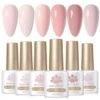 6 Colors Pink Gel Polish Set S03 Cupid's Whisper 7ml