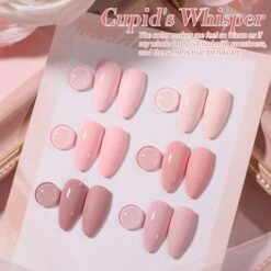 6 Colors Pink Gel Polish Set S03 Cupid's Whisper 7ml -Born Pretty Salon 60905 ZI 6