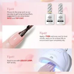 6 Colors Pink Gel Polish Set S03 Cupid's Whisper 7ml -Born Pretty Salon 60905 ZI 7