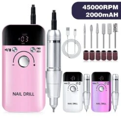 No Brand Purple Professional Electric Nail Drill Machine With 6pcs Multifunctional Drill Bits -Born Pretty Salon 60914 ZI 9