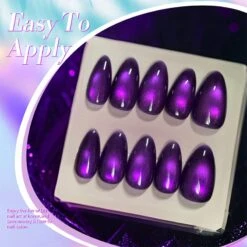 Purple Cat Magnetic Gel Polish MY43 Blackish Purple 10ml -Born Pretty Salon 60948 ZI 4