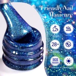 Blue Cat Magnetic Gel Polish MY44 Interstellar 15ml -Born Pretty Salon 60949 ZI 7