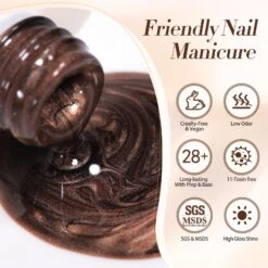 Brown Water Light Cat Magnetic Gel Polish AW03 15ml -Born Pretty Salon 60970 ZI 7