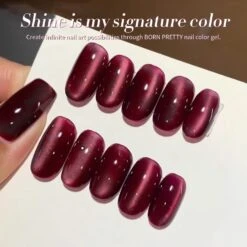Red Water Light Cat Magnetic Gel Polish AW05 15ml -Born Pretty Salon 60971 ZI 8
