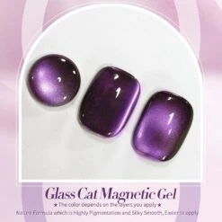 Purple Water Light Cat Magnetic Gel Polish AW04 15ml 15 Purple Water Light Cat Magnetic Gel Polish AW04 15ml -Born Pretty Salon 60973 ZI 1