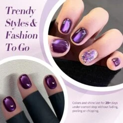 Purple Water Light Cat Magnetic Gel Polish AW04 15ml 12 Purple Water Light Cat Magnetic Gel Polish AW04 15ml -Born Pretty Salon 60973 ZI 3