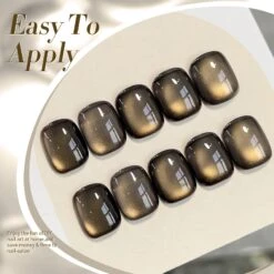 Black Gold Glass Cat Magnetic Gel Polish 15ml 16 Black Gold Glass Cat Magnetic Gel Polish 15ml -Born Pretty Salon 60974 ZI 5