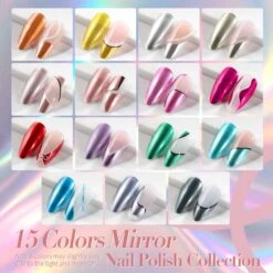 15 Colors Spring Summer Mirror Nail Polish Celestial Mirror 6ml -Born Pretty Salon 60986 ZI 1