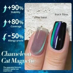 Green Chameleon Cat Magnetic Gel Polish MY50 Sway Sea 15ml -Born Pretty Salon 60992 ZI 4