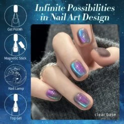 Green Chameleon Cat Magnetic Gel Polish MY50 Sway Sea 15ml -Born Pretty Salon 60992 ZI 6