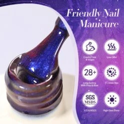 Purple Chameleon Cat Magnetic Gel Polish MY51 Heaven Purple 15ml -Born Pretty Salon 60993 ZI 7
