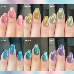 6 Colors Glass Cat Magnetic Gel Polish Set M06 Freedom Land 7ml -Born Pretty Salon 60994 ZI 2