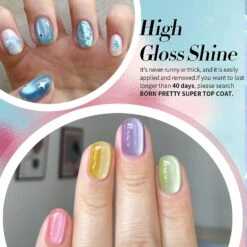 6 Colors Glass Cat Magnetic Gel Polish Set M06 Freedom Land 7ml -Born Pretty Salon 60994 ZI 4