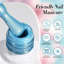 6 Colors Glass Cat Magnetic Gel Polish Set M06 Freedom Land 7ml -Born Pretty Salon 60994 ZI 7