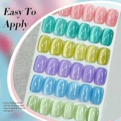 6 Colors Glass Cat Magnetic Gel Polish Set M06 Freedom Land 7ml -Born Pretty Salon 60994 ZI 8