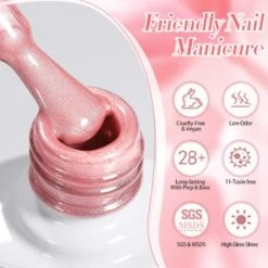 Pink Glass Cat Magnetic Gel Polish Freedom Land MY52 10ml -Born Pretty Salon 60995 1 ZHU 6