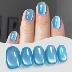 Blue Glass Cat Magnetic Gel Polish Freedom Land MY55 10ml