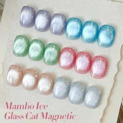 6 Colors Green Blue Glitter Cat Magnetic Gel Polish M07 Mambo Ice 7ml -Born Pretty Salon 60998 ZI 5
