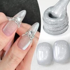 Silver Glitter Cat Magnetic Gel Polish MY58 Mambo Ice 10ml