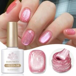 Pink Glitter Cat Magnetic Gel Polish MY60 Mambo Ice 10ml