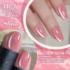 Pink Glitter Cat Magnetic Gel Polish MY60 Mambo Ice 10ml -Born Pretty Salon 60999 3 ZI 3