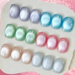 Pink Glitter Cat Magnetic Gel Polish MY60 Mambo Ice 10ml -Born Pretty Salon 60999 3 ZI 4