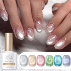 Glitter Cat Magnetic Gel Polish MY61 Mambo Ice 10ml -Born Pretty Salon 60999 ZHU 1 2