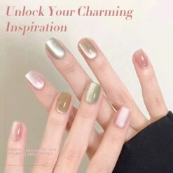 6 Colors Glass Cat Magnetic Gel Polish Set M08 Jasmine Blossoms 7ml -Born Pretty Salon 61000 ZI 2